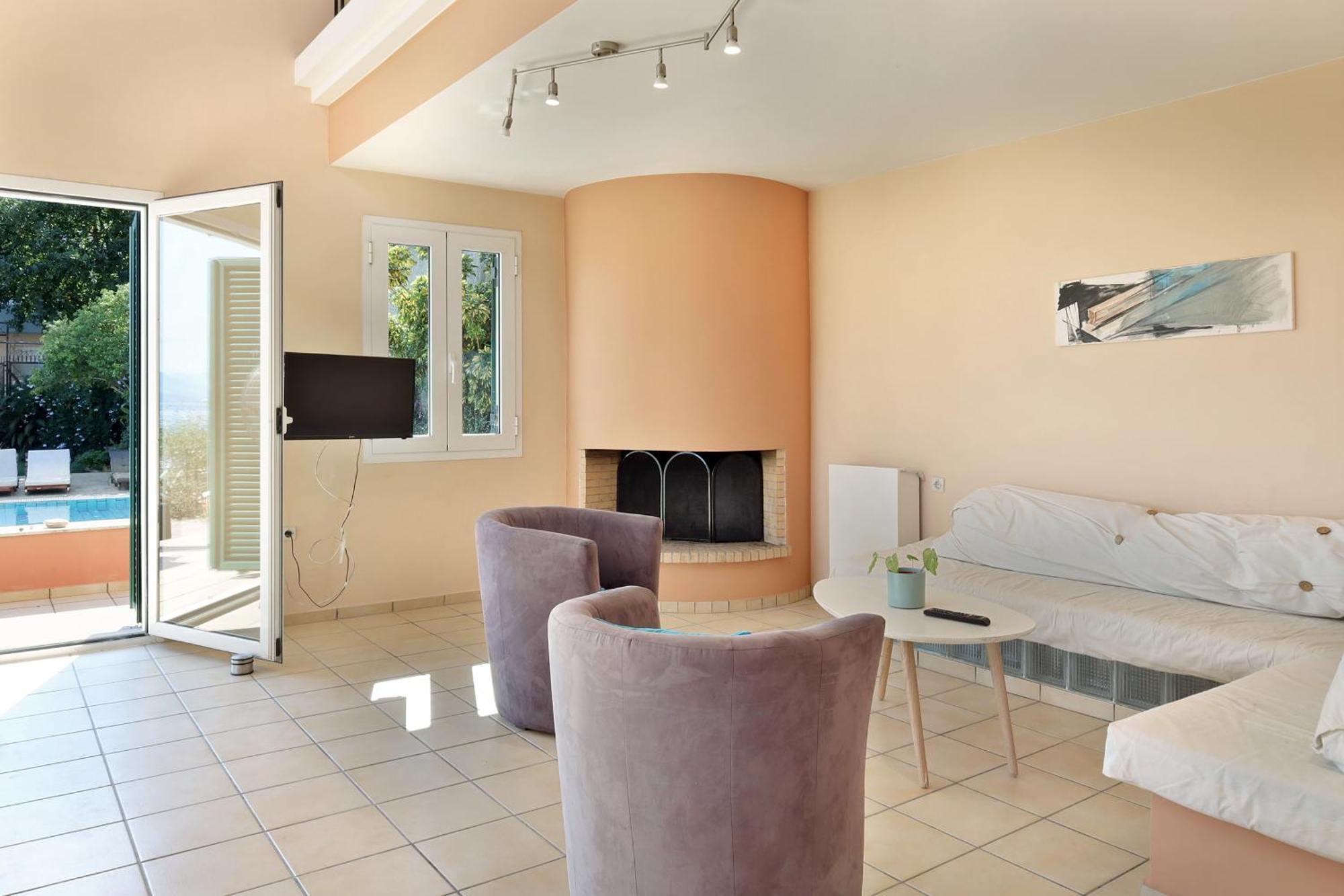 Villa Casa T With Amazing Views In Corfu Kontokali